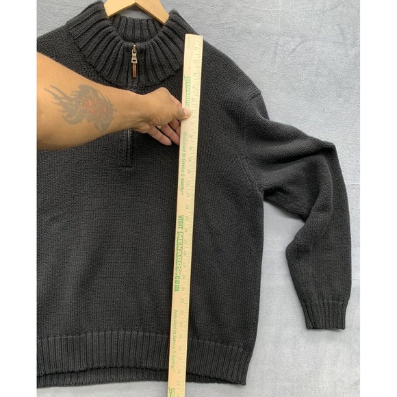 Polo Ralph Lauren 1/4 Zip Sweater Men's Size  XXL Black RN 41381 - Picture 8 of 16